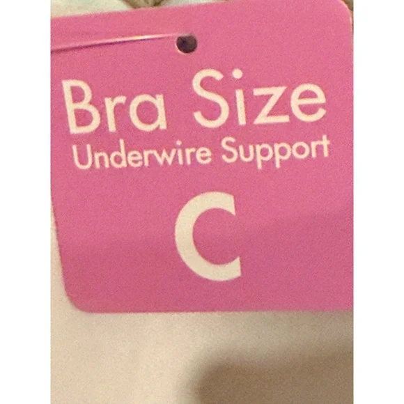 Coco Rave Pool Party 450 Floral Underwire Halter Bikini Top Blue White 32C NEW - Picture 6 of 7